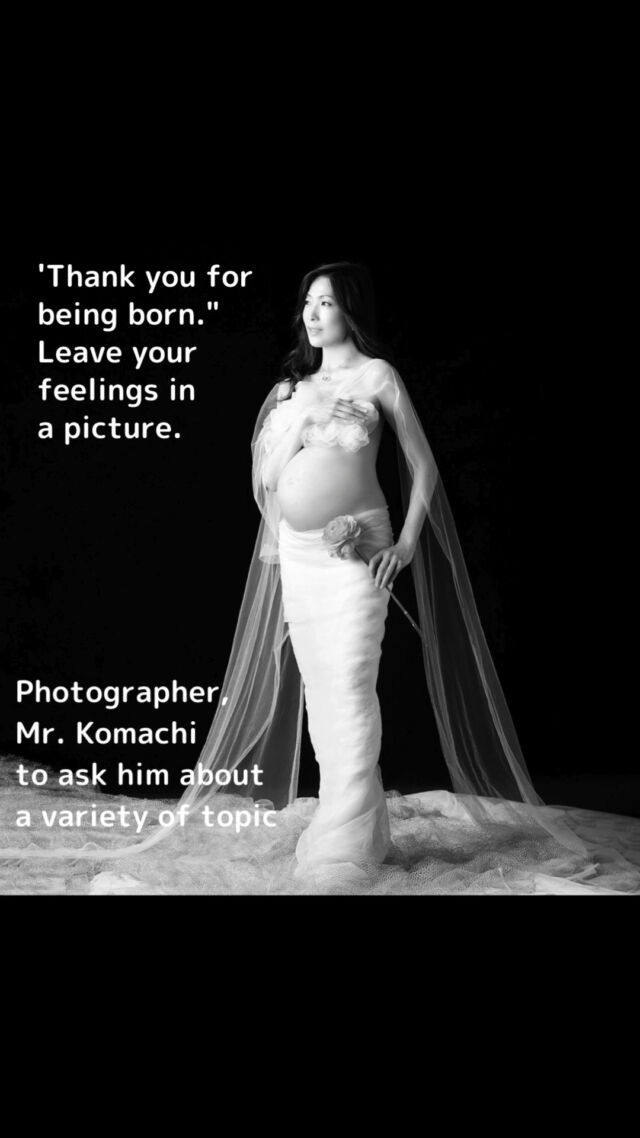 Why don't you take a picture of "Thank you for being born"?
*
🚩We talked to Komachi, a photographer, about various topics.  *
Other posts → @maternityphoto_studiomozart
~∴~~∴~∴~∴~∴~∴~∴~∴~∴~∴~∴~∴~∴~∴~∴~∴~∴~∴ 
What are your thoughts on the photographer Komachi?
We asked photographer Komachi to talk about how she feels about producing maternity photos.  ～∴～∴～∴～∴～∴～∴～∴～∴～∴～∴～∴～∴～∴
The following is a brief description of her work.
*
The work I shoot is a little different from the popular maternity photos.
The work I shoot is a little different from the maternity photos that are popular on the street.  I am dedicated to capturing the expressions and radiance that are unique to the time of pregnancy.
I am particular about capturing the expressions and radiance that are unique to the time of pregnancy,
I have acquired my skills and experience
I have accumulated a great deal of experience and skills in
and experience gained from photographing actresses and celebrities.  *
Backgrounds are black.
Black background,
We are particular about  * 
We wanted to create a simple portrait of the couple.
We wanted to keep the portraits simple, so that only the couple comes to the fore.
We are not looking for cute and sweet maternity photos, but beauty, beautiful, mysterious, stylish, etc.  ～∴～∴～∴～∴～∴～∴～∴
I am not interested in a cute and sweet maternity portrait, but in beauty, beauty, beauty, mystery, and style.
I want to make sure that the portraits are beautiful, beautiful, mysterious, stylish, etc.  #maternityphoto  #maternityphotographer  #30weeks #31weeks #32weeks